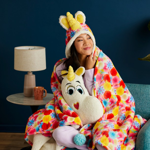 Pixar Fuzzy Fun Hooded Pom Blanket
