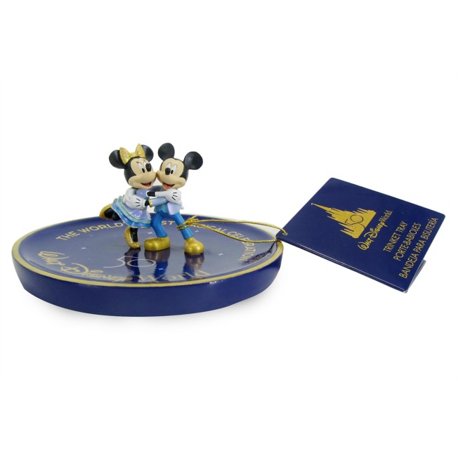 Mickey and Minnie Mouse Trinket Tray – Walt Disney World 50th Anniversary