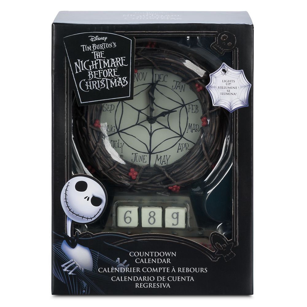 The Nightmare Before Christmas Light-Up Countdown Clock Calendar