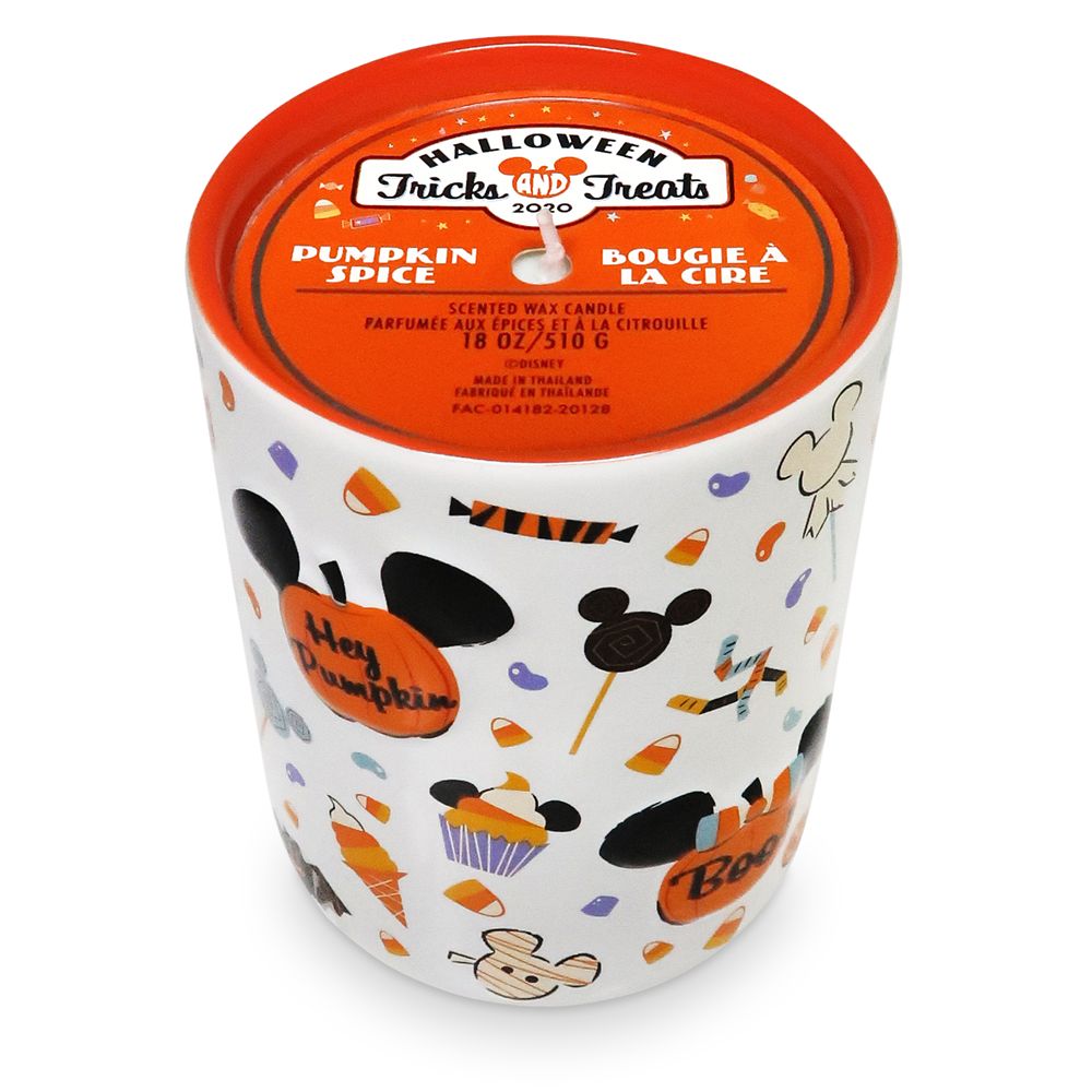 Mickey Mouse Pumpkin Spice Halloween Candle