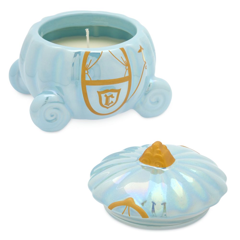 Cinderella Pumpkin Coach Candle with Lid is now available