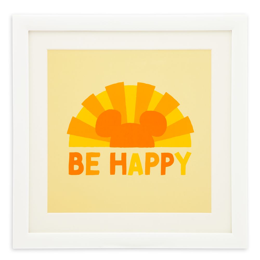 Mickey Mouse Icon ”Be Happy” Wall Décor is here now