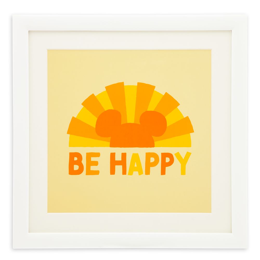 Mickey Mouse Icon ''Be Happy'' Wall Décor