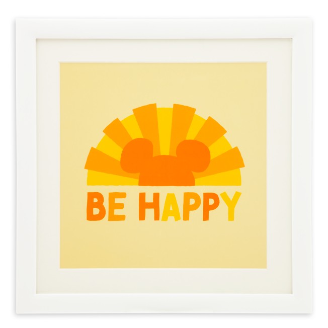 Mickey Mouse Icon ''Be Happy'' Wall Décor