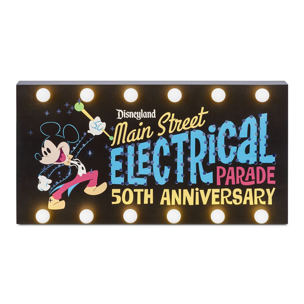 The Main Street Electrical Parade 50th Anniversary Light-Up Wall Decor released today