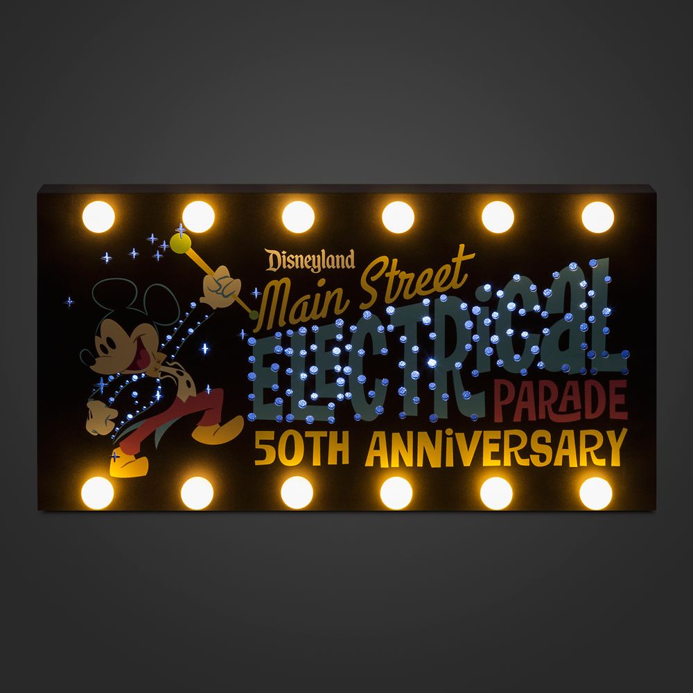 The Main Street Electrical Parade 50th Anniversary Light-Up Wall Decor