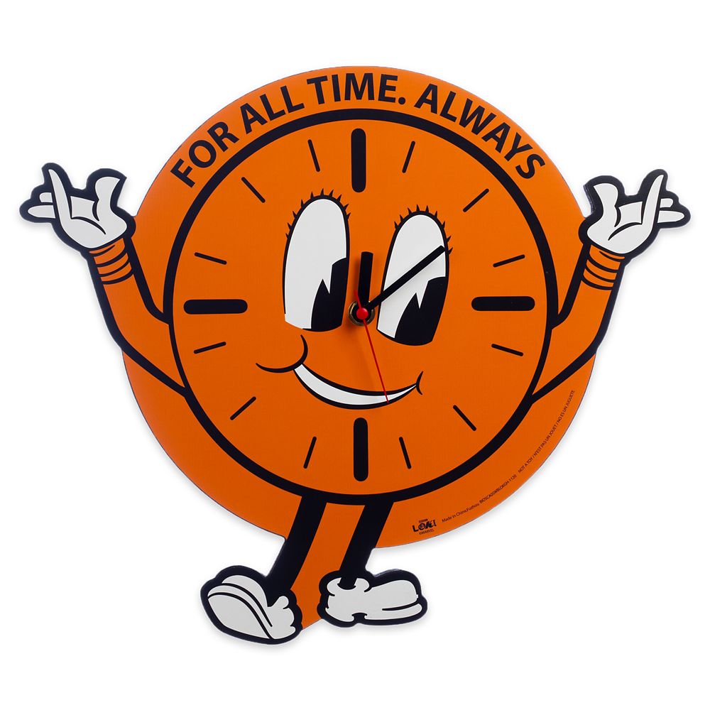 Miss Minutes Wall Clock Loki Disney Store