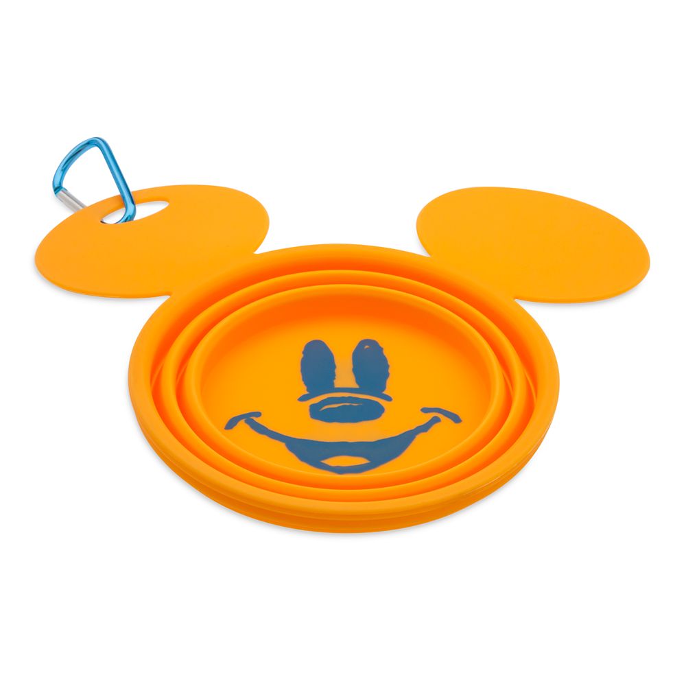 Mickey Mouse Portable Pet Bowl with Carabiner