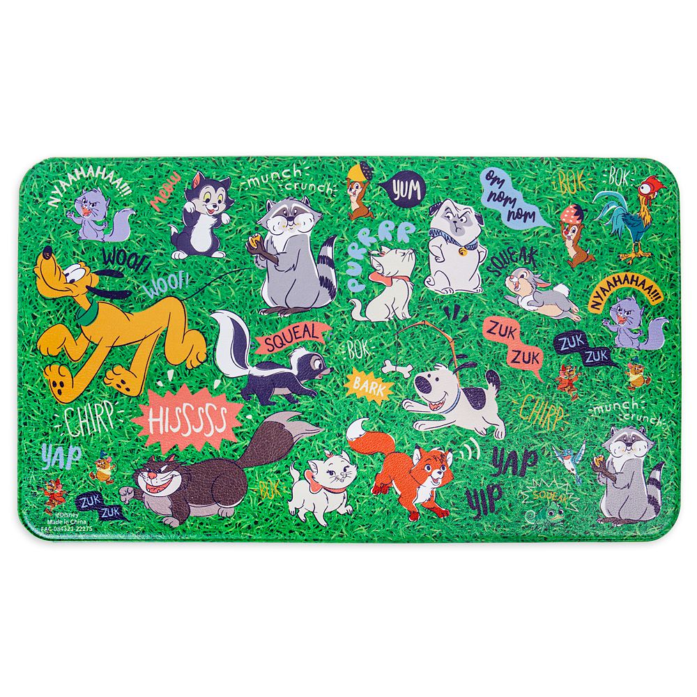 DISNEY Mickey Silicone Dog & Cat Treat Yummy Mat, Black 