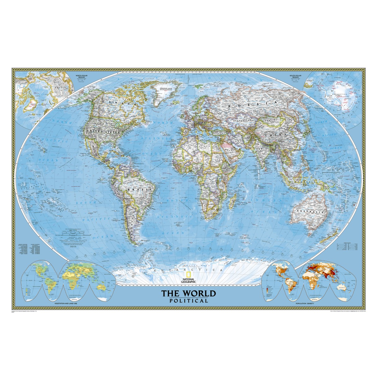World Classic Mural Map – National Geographic