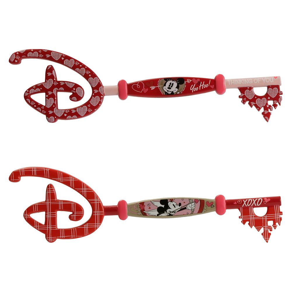 Mickey and Minnie Mouse Collectible Key Set – Valentine's Day