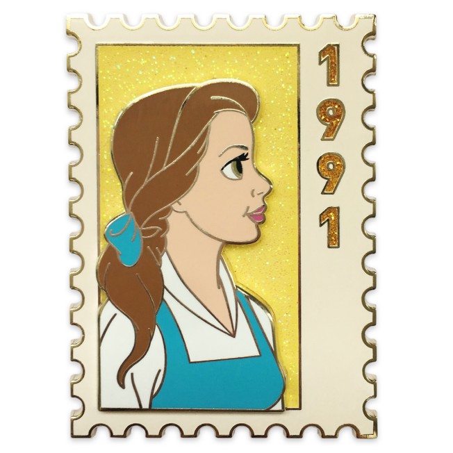 D23-Exclusive Belle Postage Stamp Pin – Beauty and the Beast