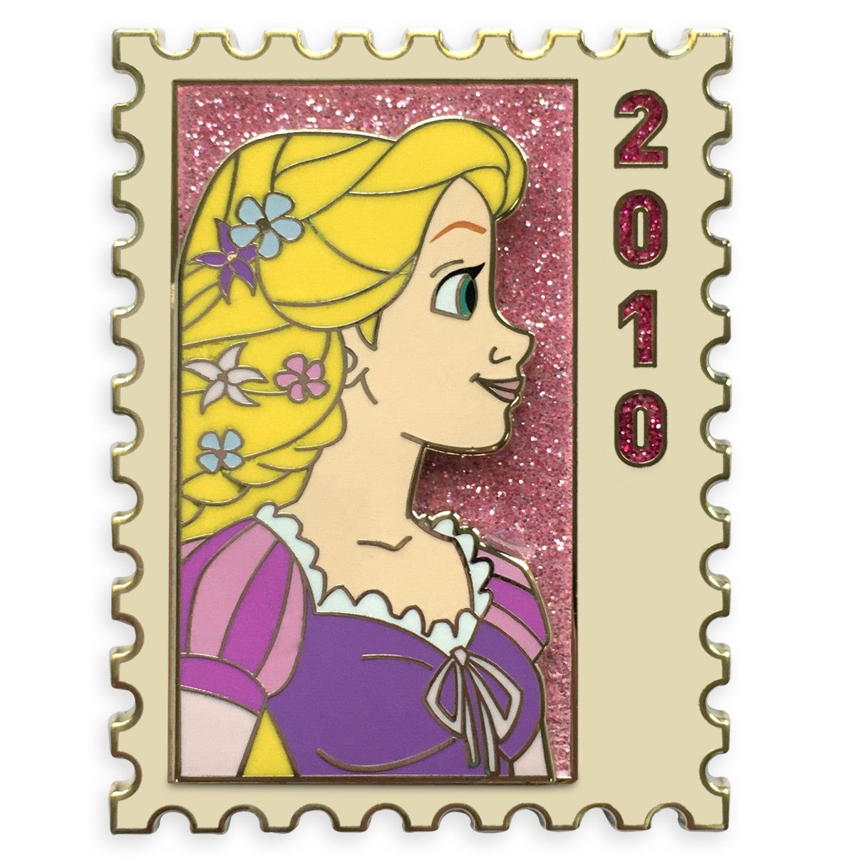D23-Exclusive Rapunzel Postage Stamp Pin – Tangled