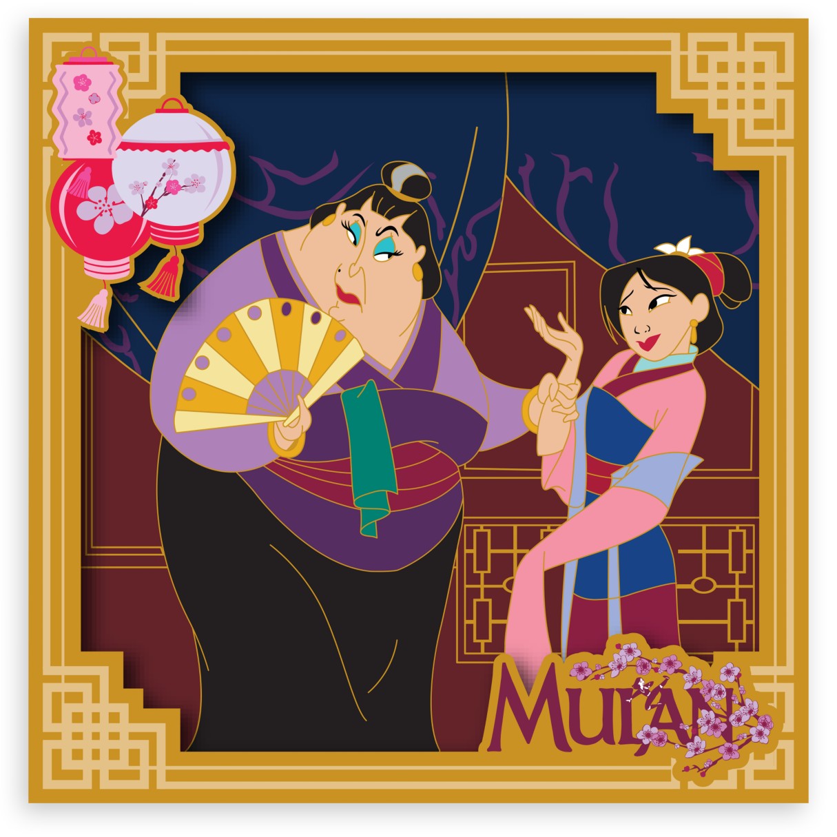 Mulan and Matchmaker Pin – Disney Employee Center – Cast Member Exclusive – Limited Edition