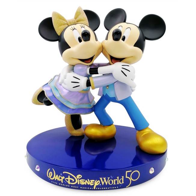 Mickey and Minnie Mouse Figurine – Walt Disney World 50th Anniversary