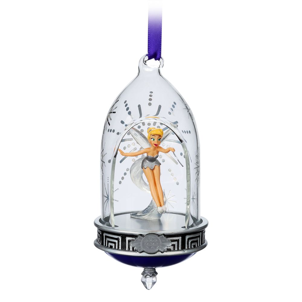 Tinker Bell Disney100 Glass Dome Sketchbook Ornament is here now