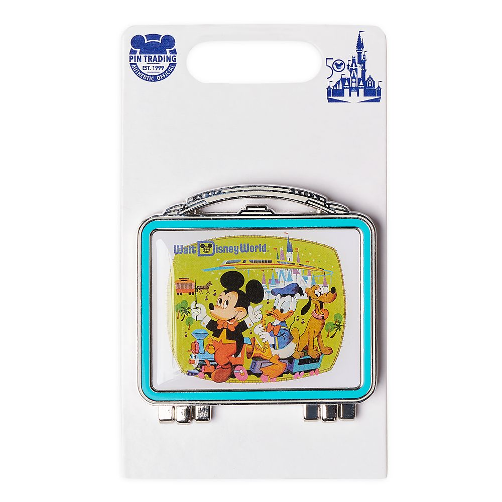 Mickey Mouse and Friends Lunchbox Hinged Pin – Walt Disney World 50th Anniversary