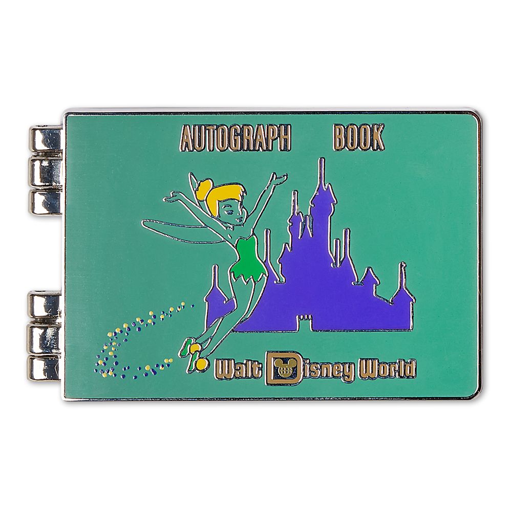 Tinker Bell Autograph Book Hinged Pin – Walt Disney World 50th Anniversary