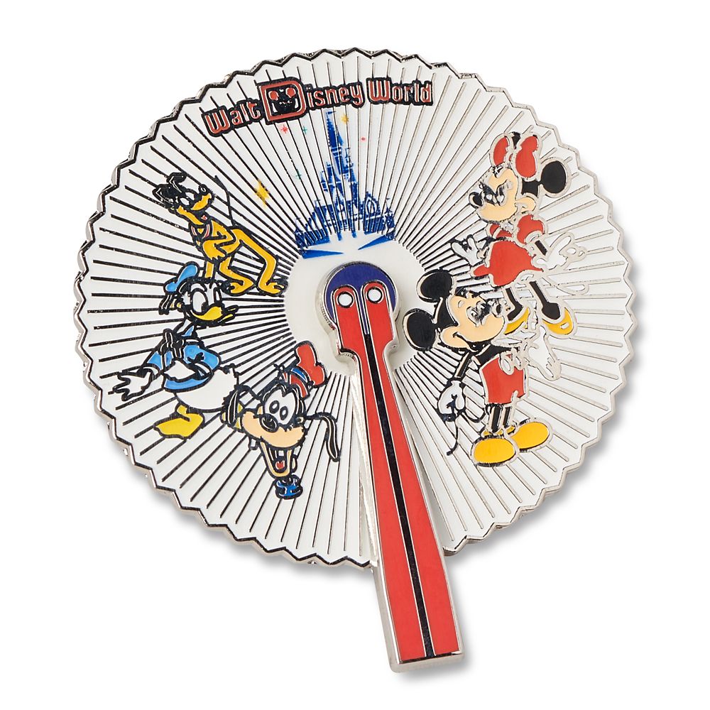 Mickey Mouse and Friends Fan Pin – Walt Disney World 50th Anniversary