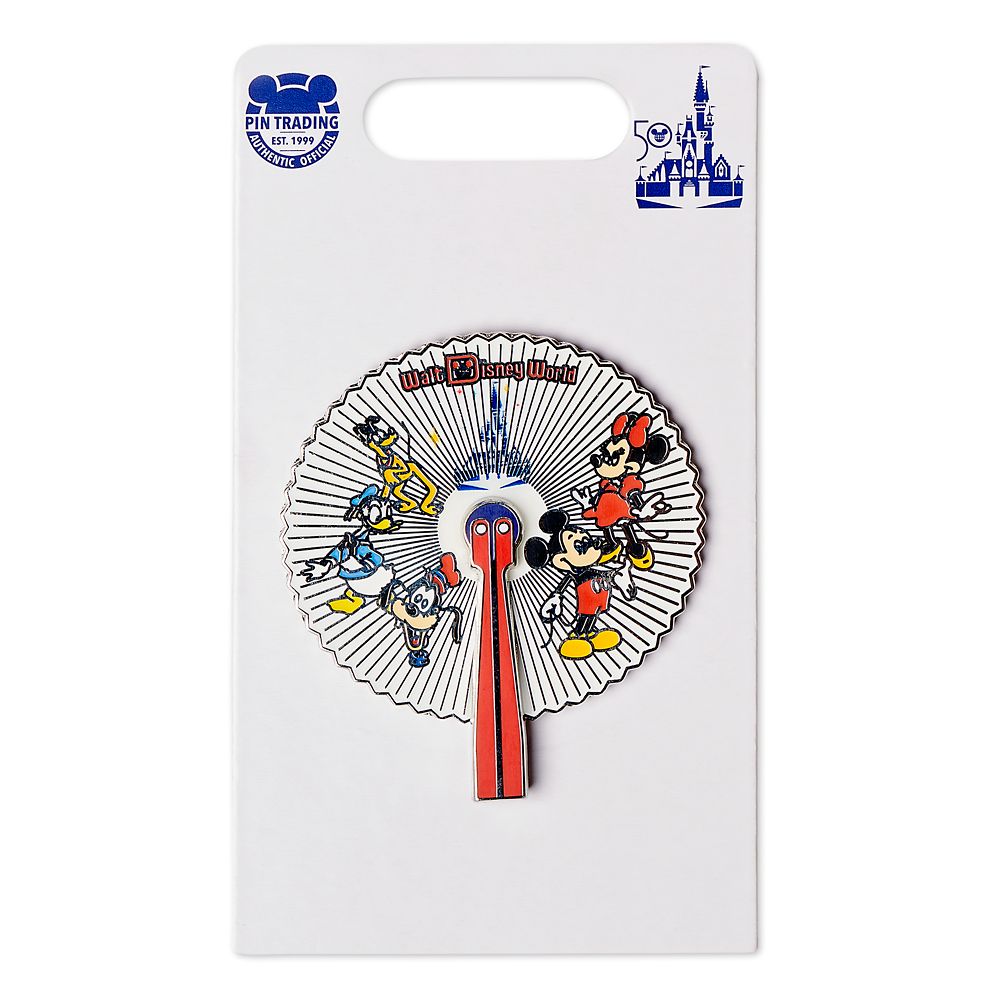 Mickey Mouse and Friends Fan Pin – Walt Disney World 50th Anniversary