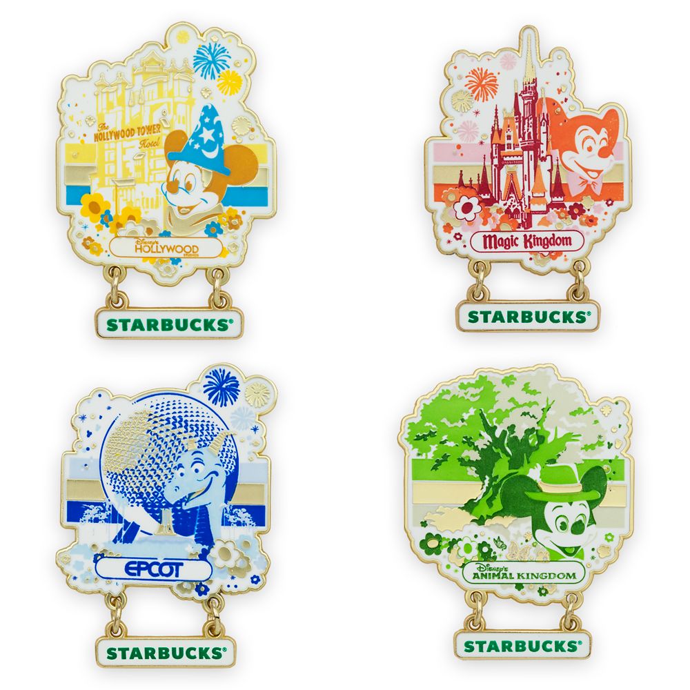 Starbucks Dangler Pin Set – Walt Disney World