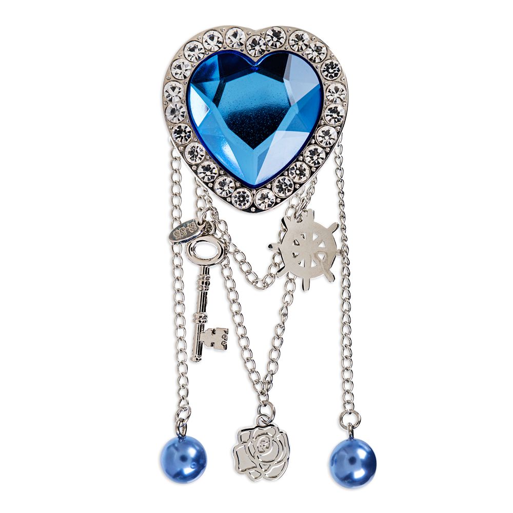 Titanic 25th Anniversary Heart of the Ocean Pin with Charms – Limited Edition