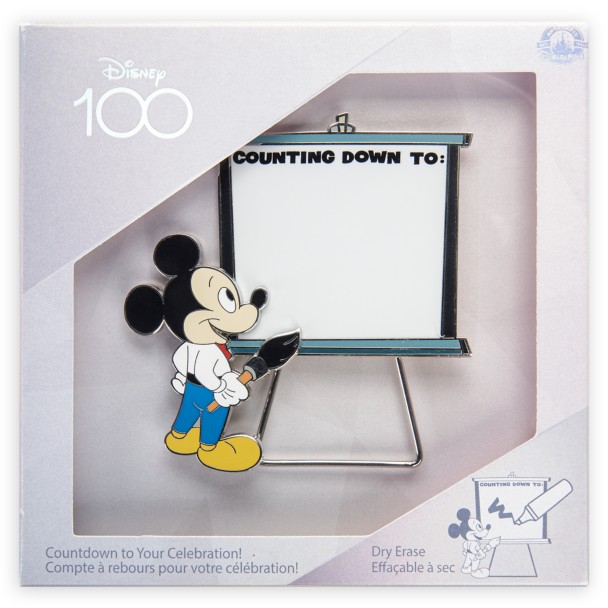 Mickey Mouse Countdown Jumbo Pin – Disney100