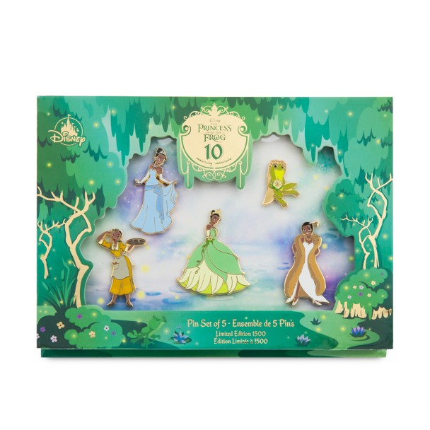 The Princess and the Frog 10th Anniversary Pin Set – Limited Edition