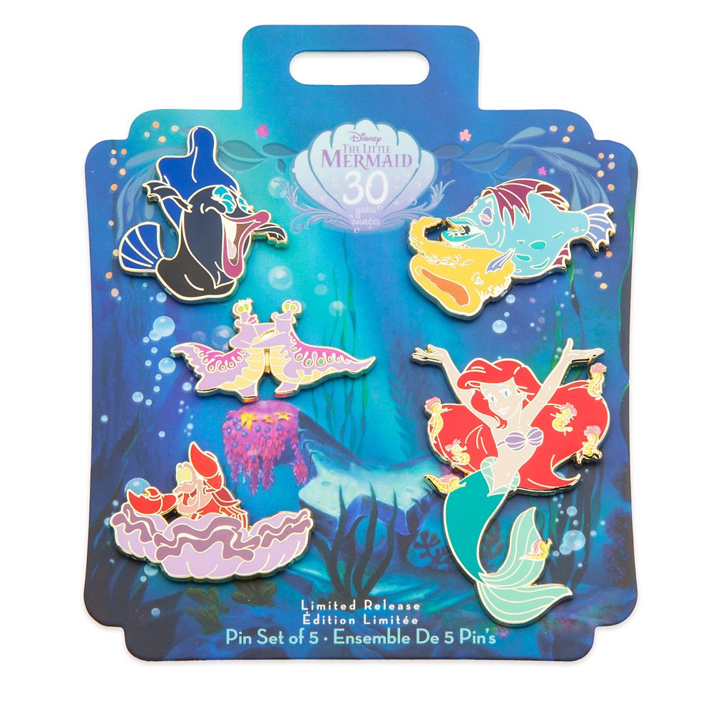 The Little Mermaid 30th Anniversary Pin Set – Limited Release