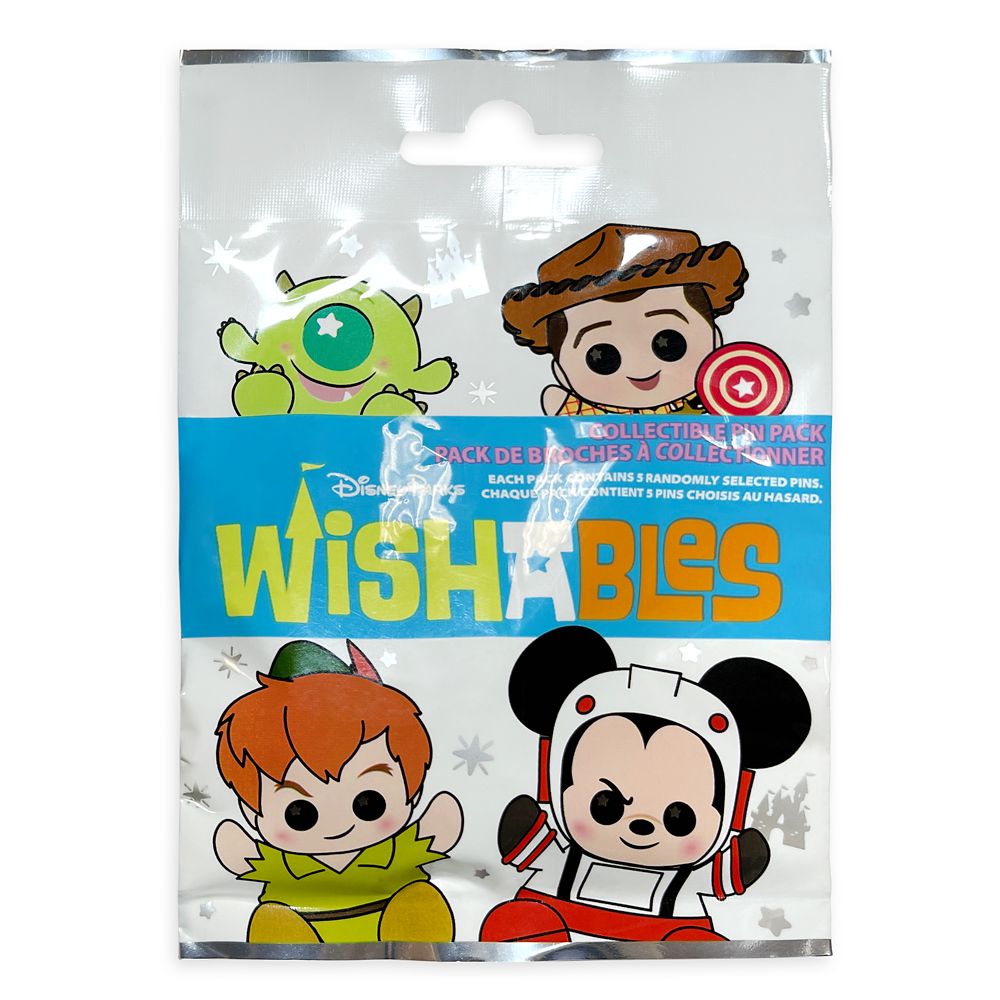 Disney Parks Wishables Mystery Pin Set Blind Pack
