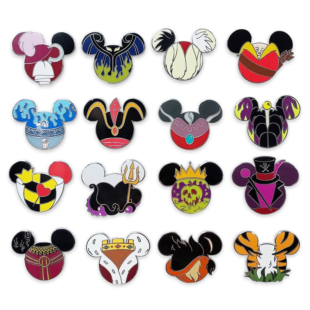 Mickey Mouse Icon Disney Villains Mystery Pin Blind Pack – 5-Pc. – Limited Release now out