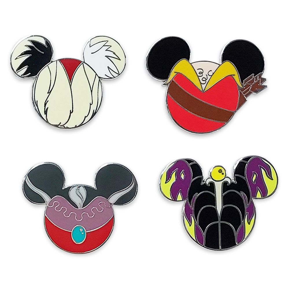 Mickey Mouse Icon Disney Villains Mystery Pin Blind Pack – 5-Pc. – Limited Release