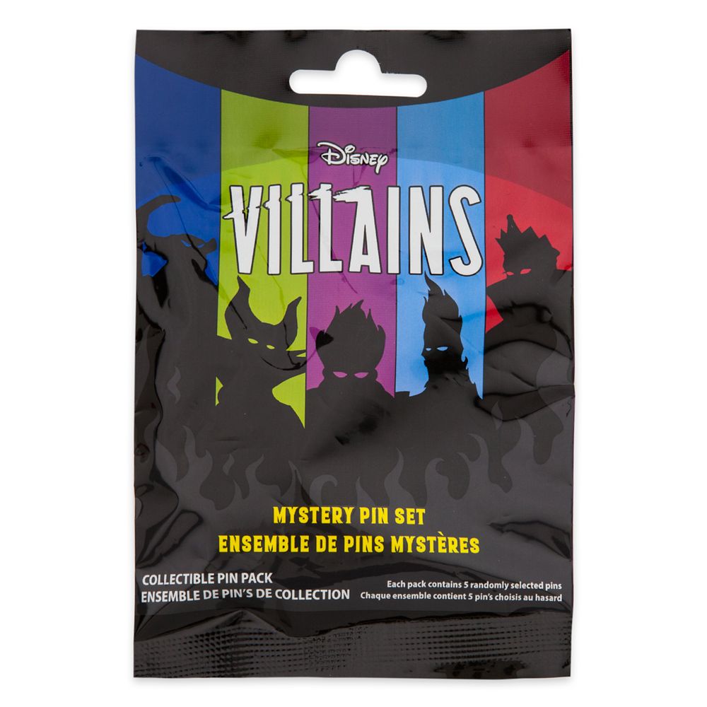 Mickey Mouse Icon Disney Villains Mystery Pin Blind Pack – 5-Pc. – Limited Release