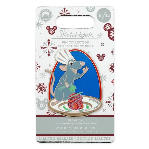 Ratatouille Legacy Sketchbook Pin – 15th Anniversary – Limited Release