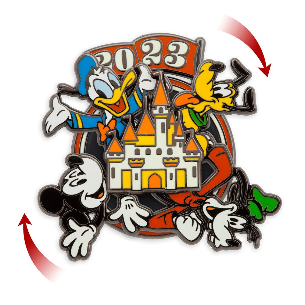 Mickey Mouse and Friends Spinner Pin 2023 now available