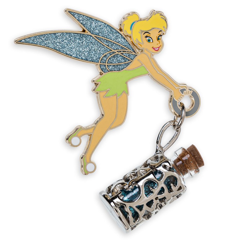 Tinker Bell Pin with Glitter Vial Dangler – Peter Pan available online