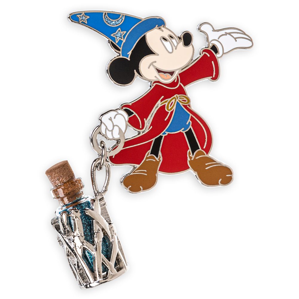 Sorcerer Mickey Mouse Pin with Glitter Vial Dangler – Fantasia can now be purchased online