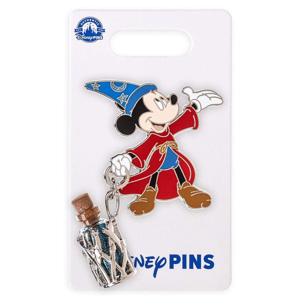 Sorcerer Mickey Mouse Pin with Glitter Vial Dangler – Fantasia