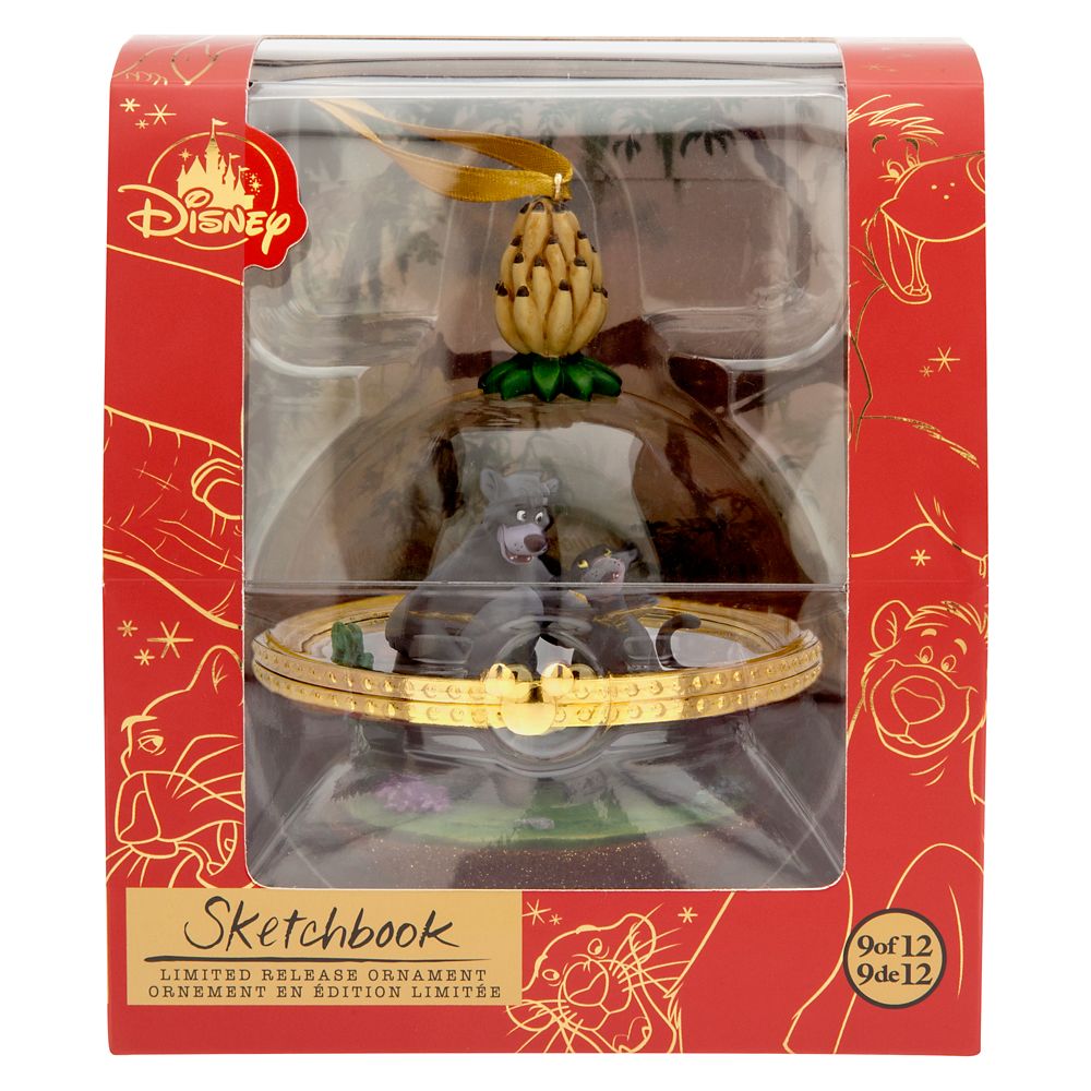 Baloo and Bagheera Disney Duos Sketchbook Ornament – The Jungle Book – September – Limited Release