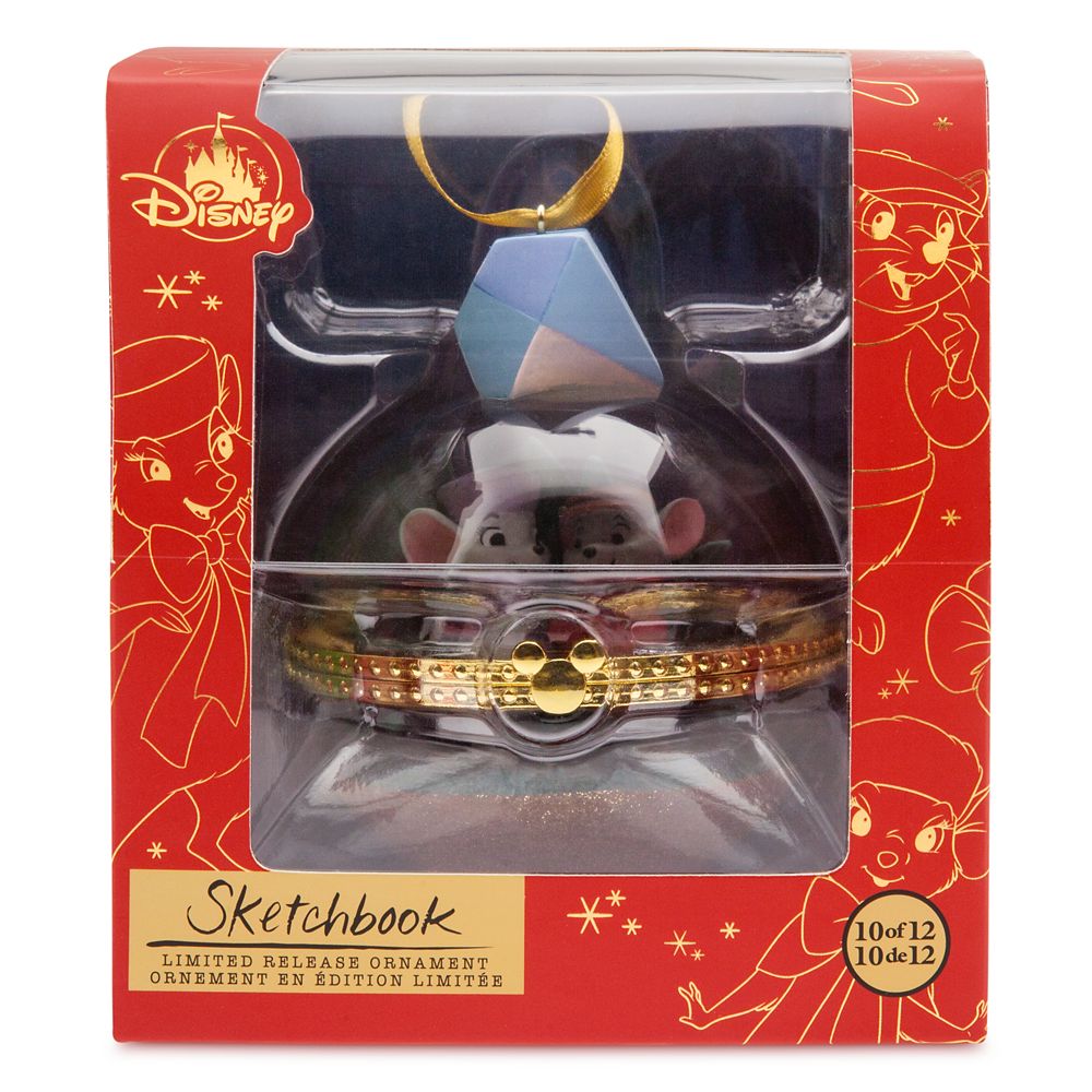 Bernard and Miss Bianca Disney Duos Sketchbook Ornament – The Rescuers – October – Limited Release