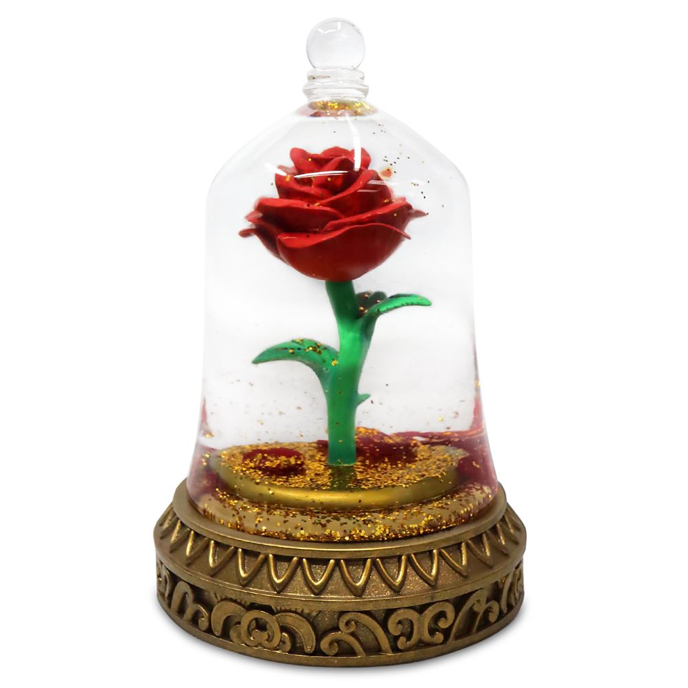 Beauty and the Beast Enchanted Rose Snowglobe