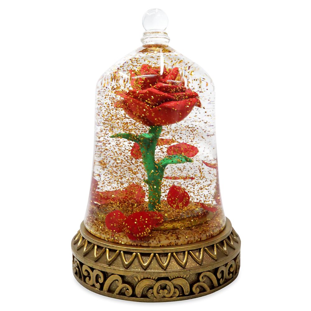 Beauty and the Beast Enchanted Rose Snowglobe