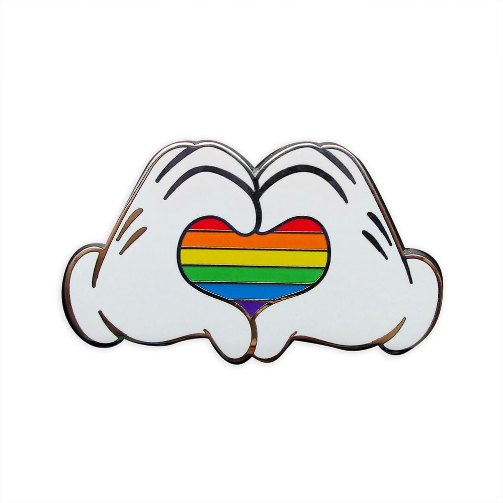 Mickey Mouse Heart Hands Pin – Rainbow Disney Collection