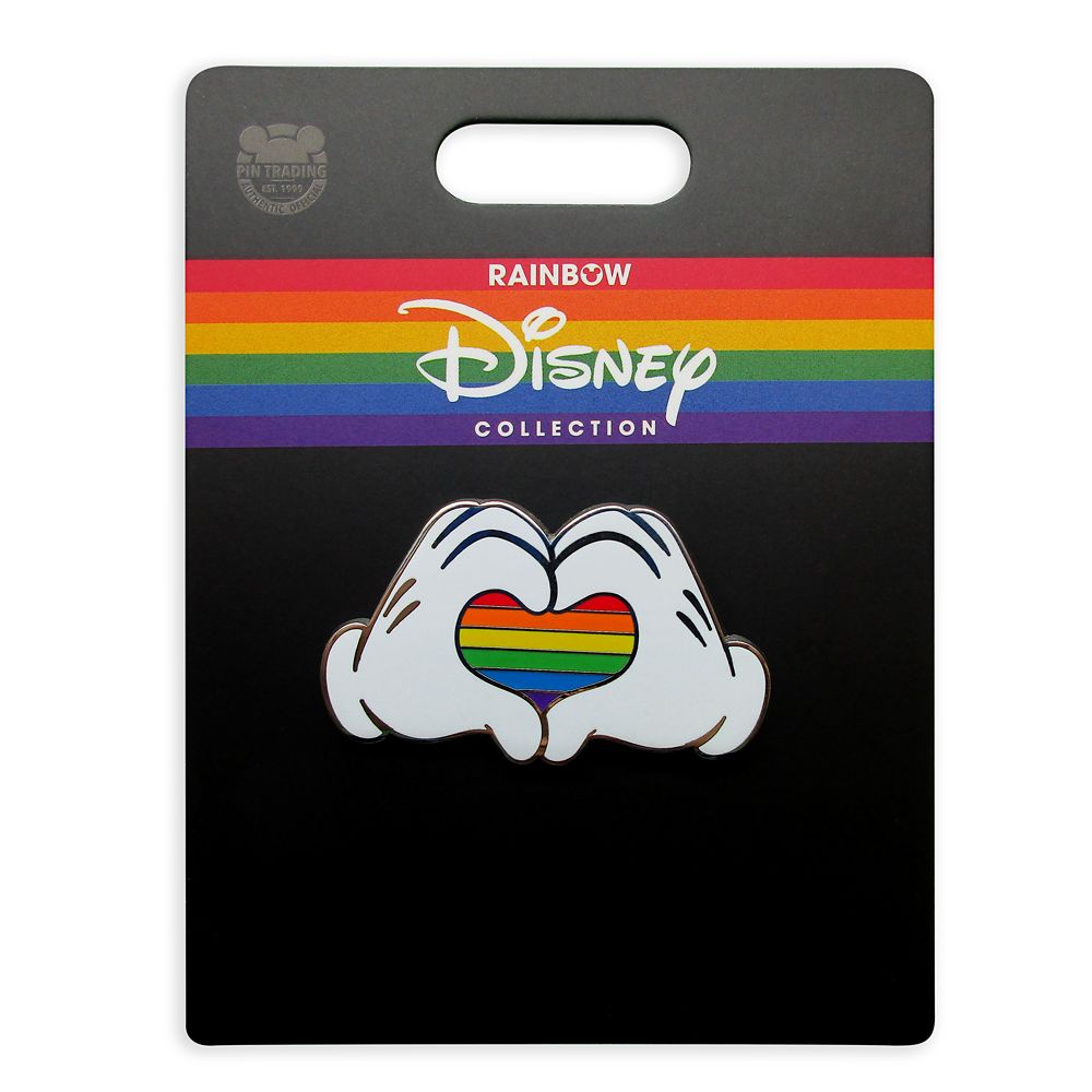 Mickey Mouse Heart Hands Pin – Rainbow Disney Collection