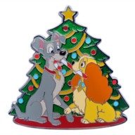 Lady and the Tramp Holiday Pin