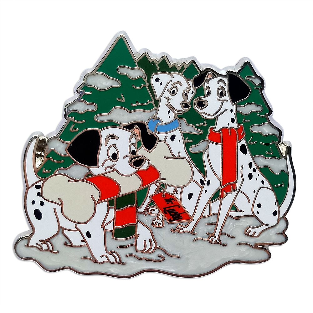 101 Dalmatians Holiday Pin is available online