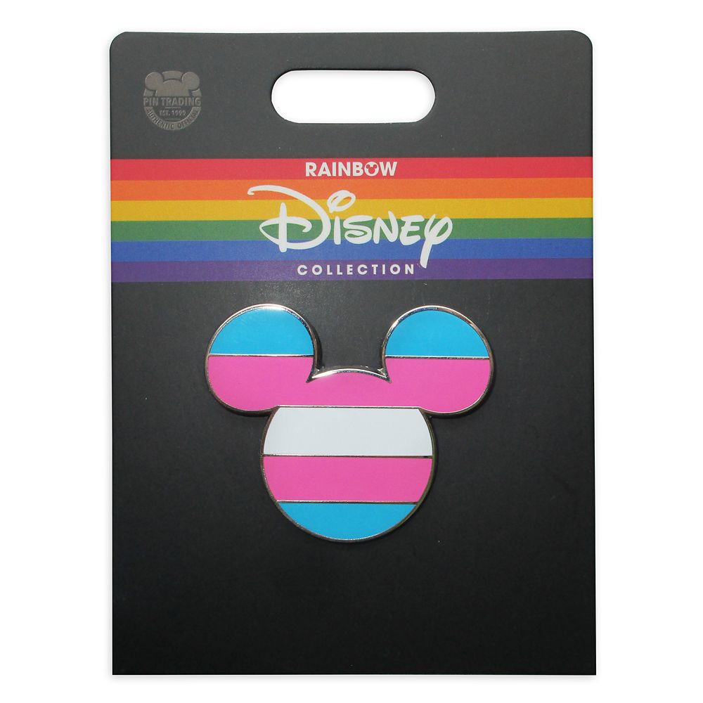 Disney Pride Collection Mickey Mouse Icon Pin – Transgender Flag