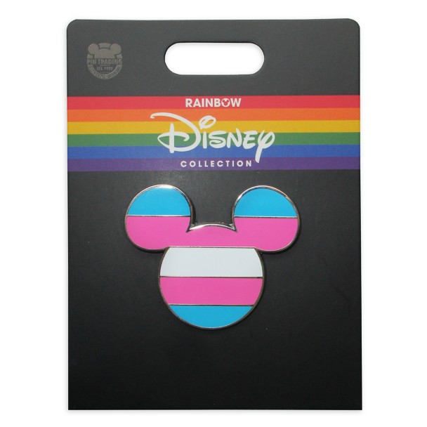Disney Pride Collection Mickey Mouse Icon Pin – Transgender Flag