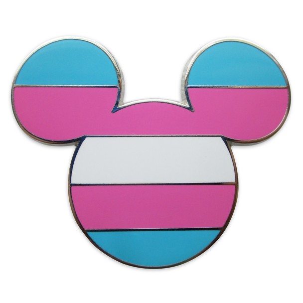 Disney Pride Collection Mickey Mouse Icon Pin – Transgender Flag