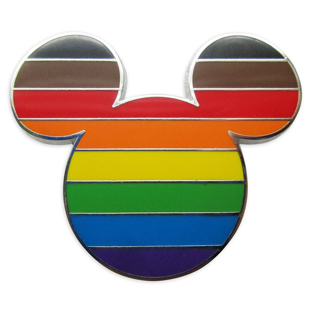 Disney Pride Collection Mickey Mouse Icon Pin – Intersectional Flag is available online for purchase